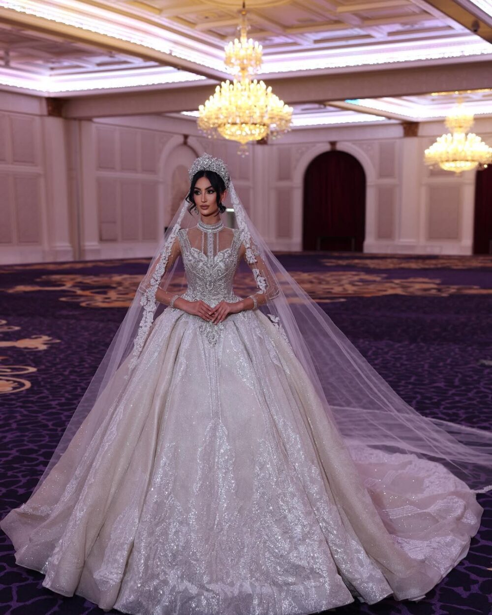 Majestic Regal Ball Gown Wedding Dress