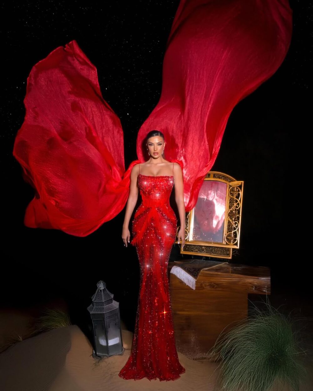 Red Glamour Couture Gown