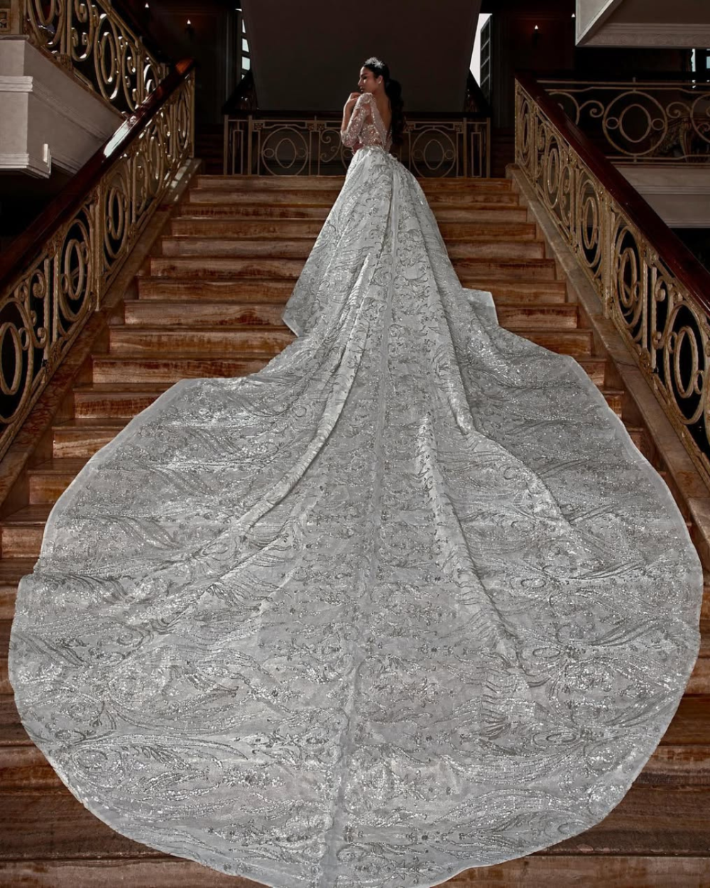 Royal Elegance Embellished Wedding Gown